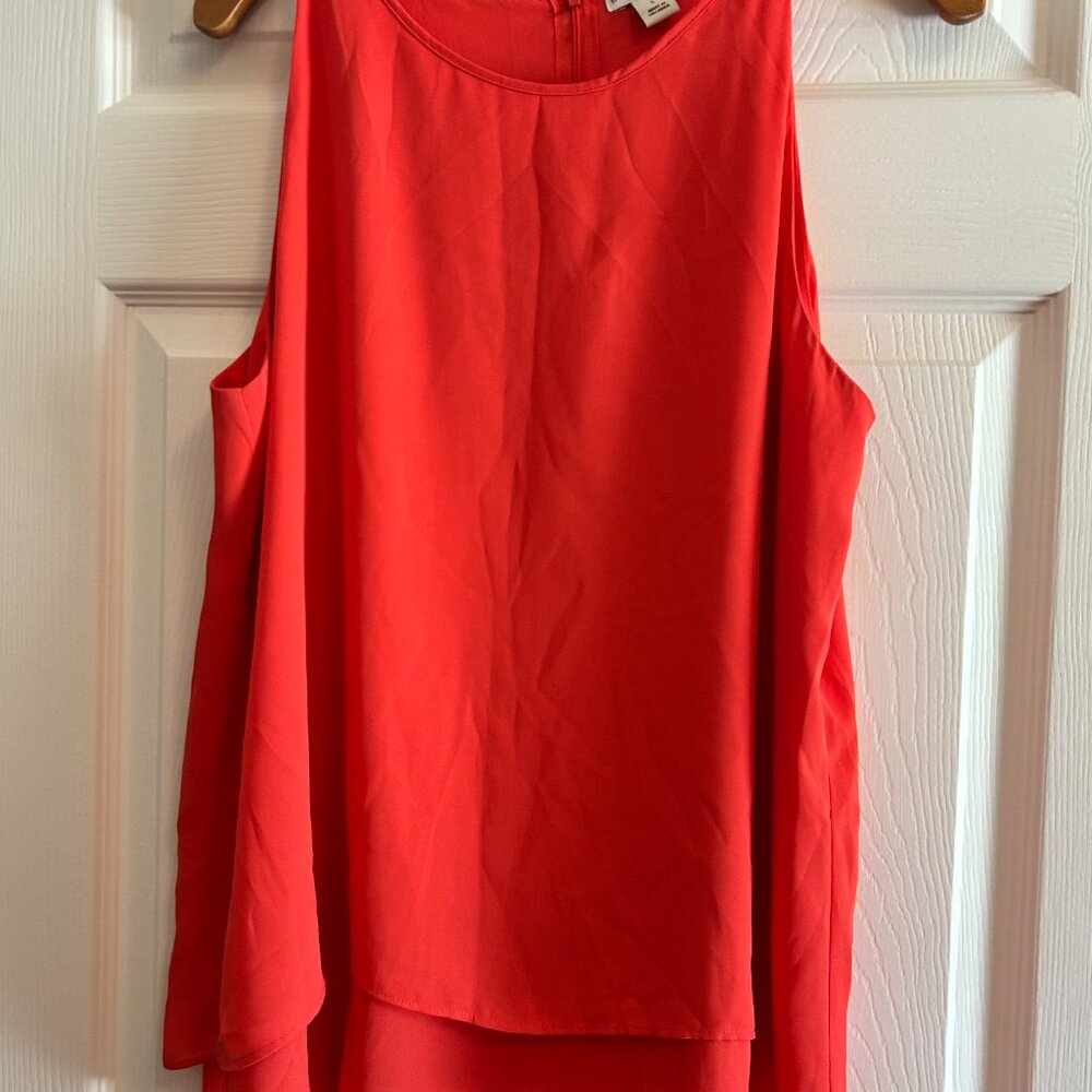 Bright orange halter-type top Sz L